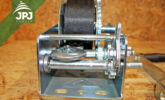 Manual winch with textile band - detail